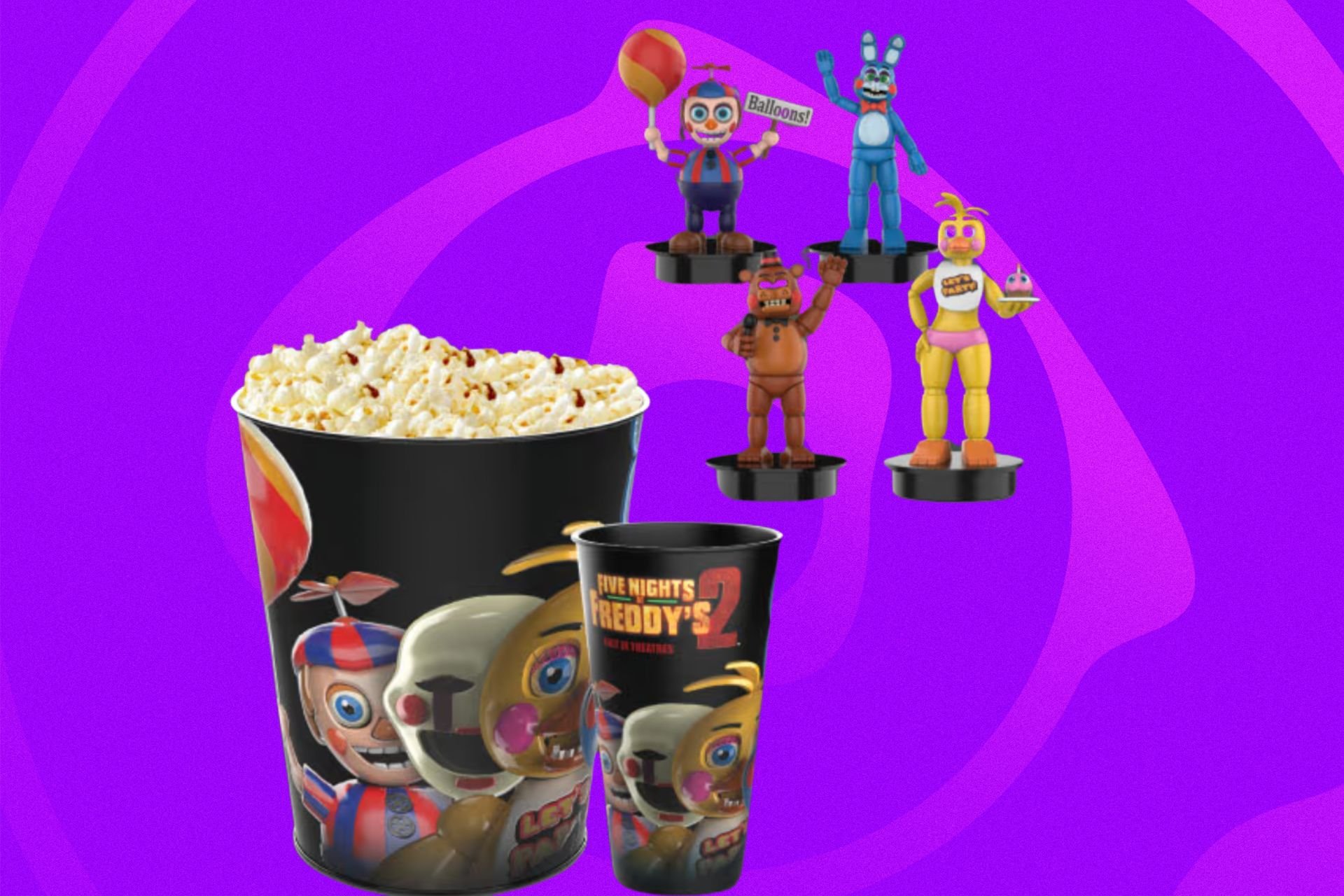 Amc Standard Cup Toppers And Bucket Fnaf